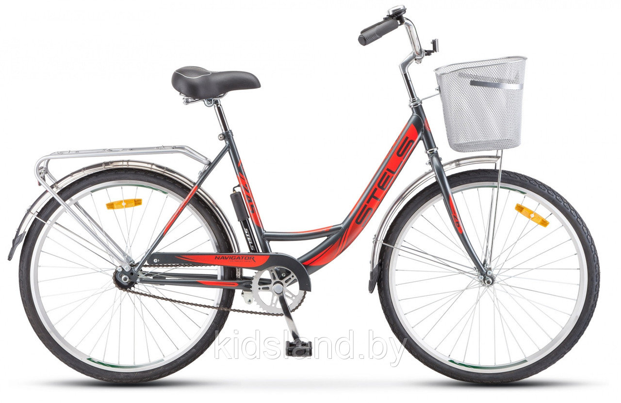 Велосипед Stels Navigator- 245 26" (серый/красный) - фото 1 - id-p176209386