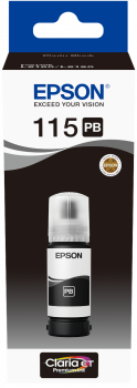 Оригинальные чернила EPSON 115 для L8160, L8180 (Черный фото (Photo Black), 70 мл) - фото 1 - id-p176209378