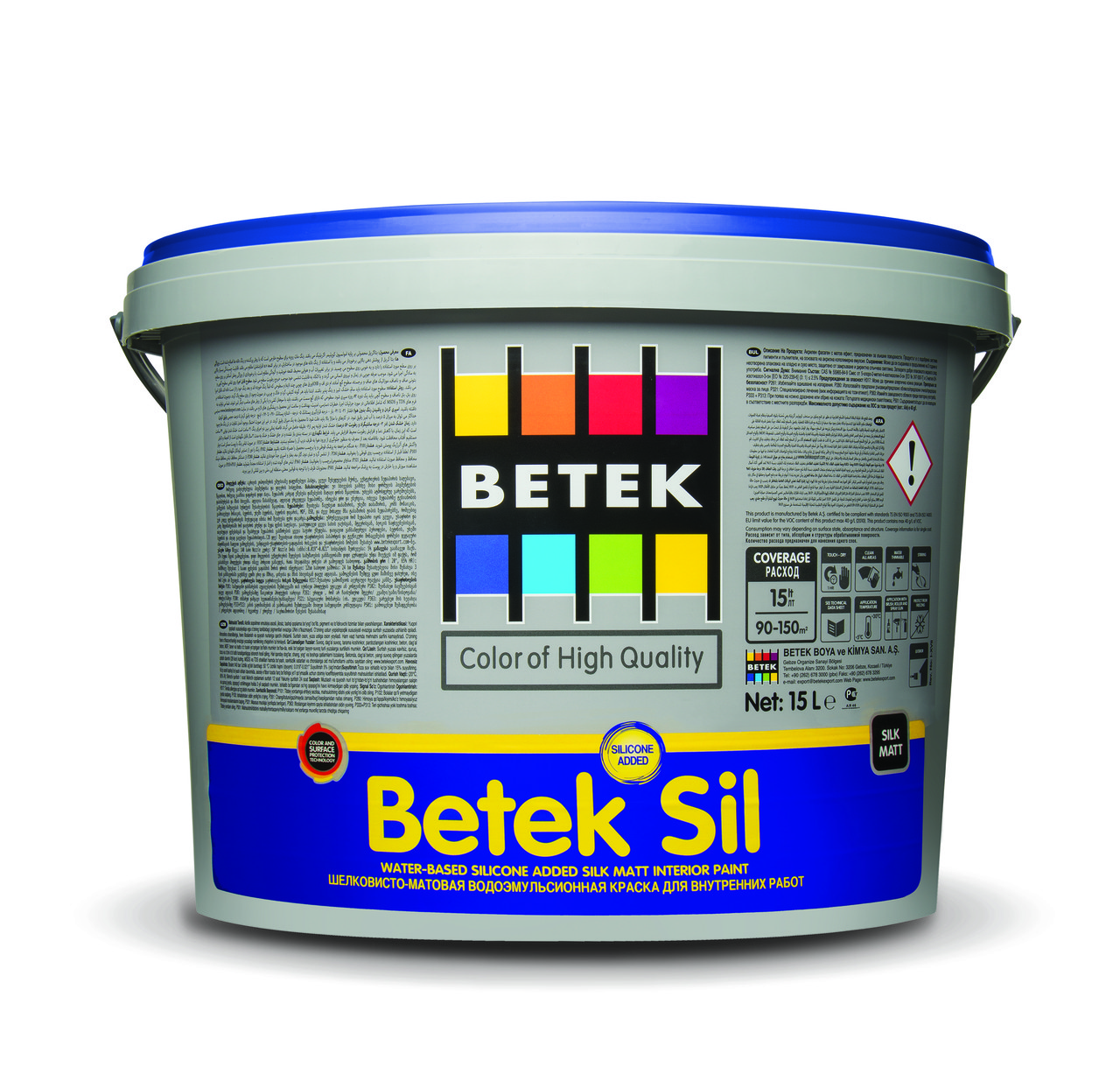 BETEK SIL Краска для внутренних работ (шелковисто глянцевая)  7,5л