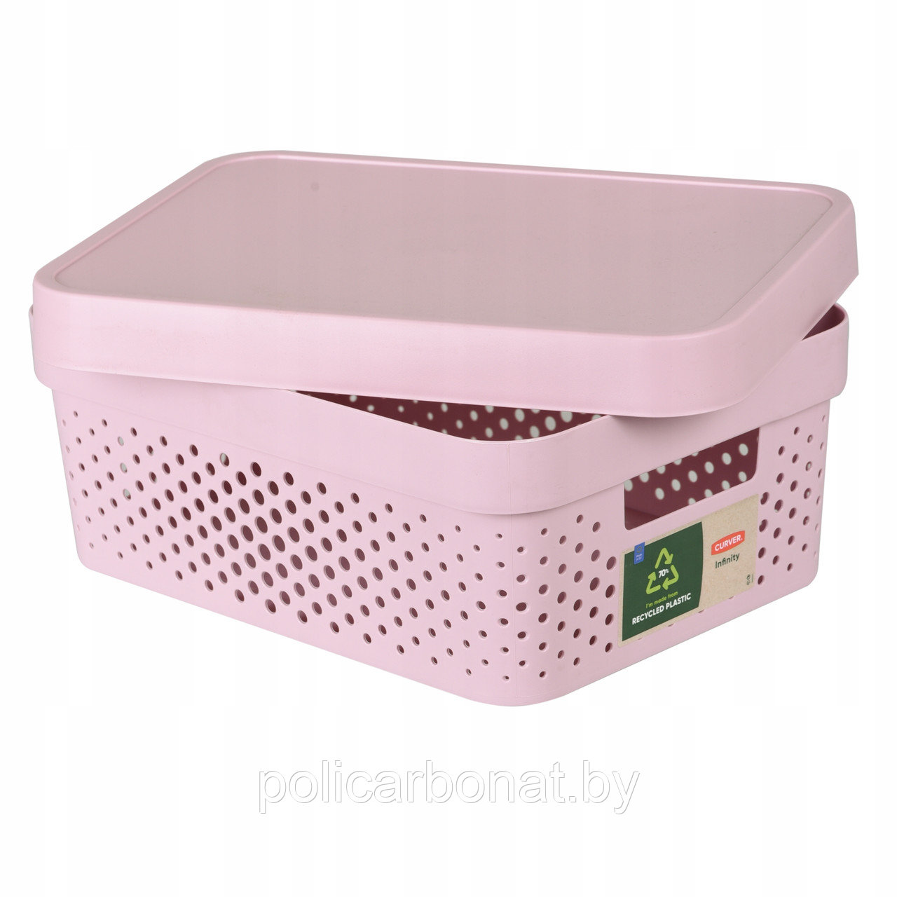 Коробка для хранения с крышкой INFINITY 11L, розовый - фото 4 - id-p173812381