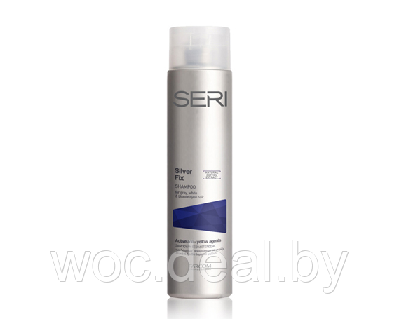 Farcom Антижелтый шампунь для светлых, осветленных и седых волос Silver Fix Seri 300 мл - фото 1 - id-p176239919