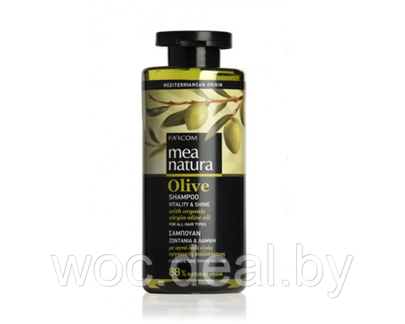 Farcom Шампунь с оливковым маслом для всех типов волос Mea Natura Olive 300 мл - фото 1 - id-p176239929