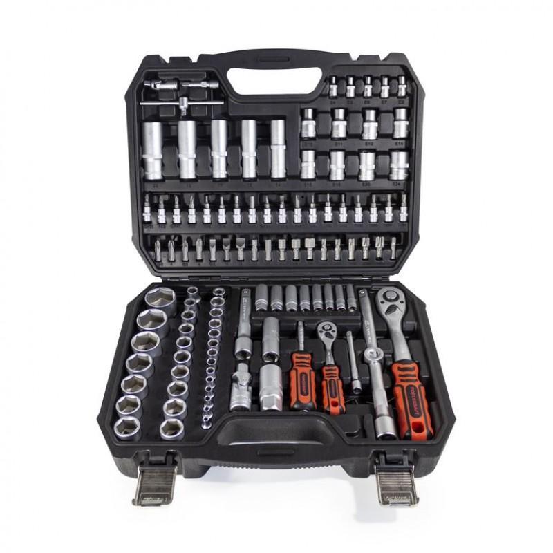 Набор инструмента FORCEKRAFT FK-41082-5 108пр. 1/2'',1/4''(6гр.)(4-32мм) Profi