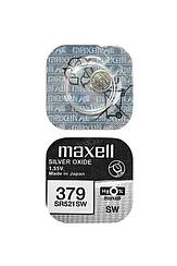 Батарейка (элемент питания) Maxell SR521SW 379 (RUS), 1 штука