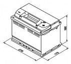 Автомобильный аккумулятор AutoPart Galaxy EFB (72 А·ч) [572-380]