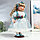 Кукла коллекционная керамика "Флора в бело-голубом платье и лентой на голове" 30 см, фото 2