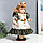 Кукла коллекционная керамика "Беатрис в атласном платье с розочками" 30 см, фото 2