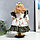 Кукла коллекционная керамика "Беатрис в атласном платье с розочками" 30 см, фото 4