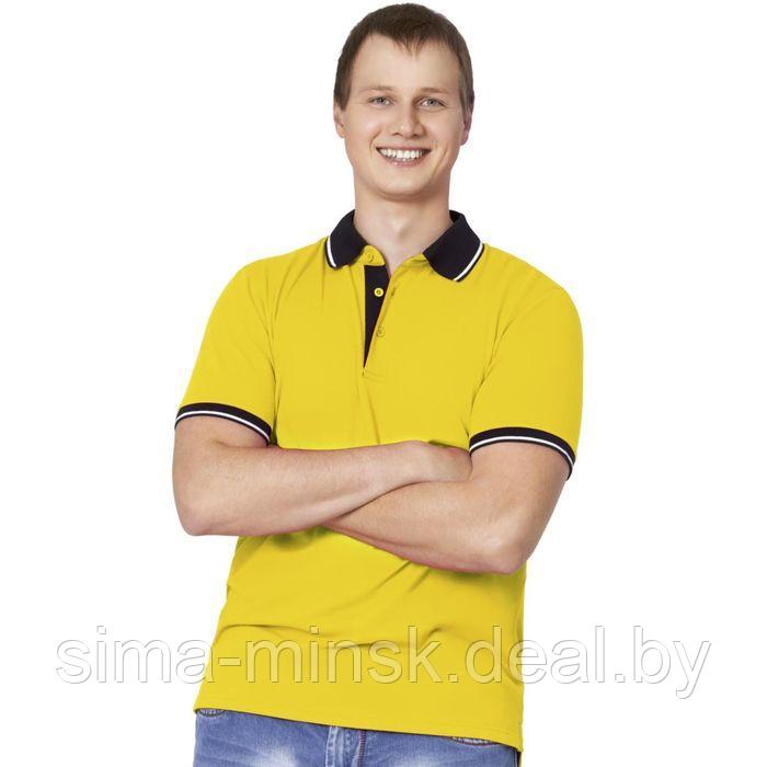 Рубашка мужская, размер 44, цвет жёлтый - фото 1 - id-p176289943