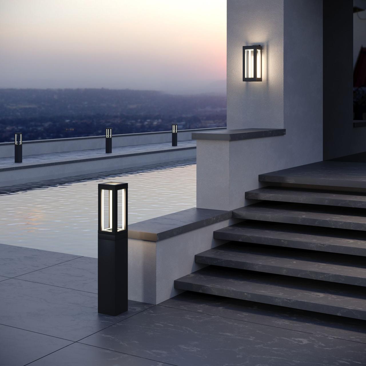 1529 TECHNO LED черный Ландшафтный светодиодный светильник Frame LED IP54