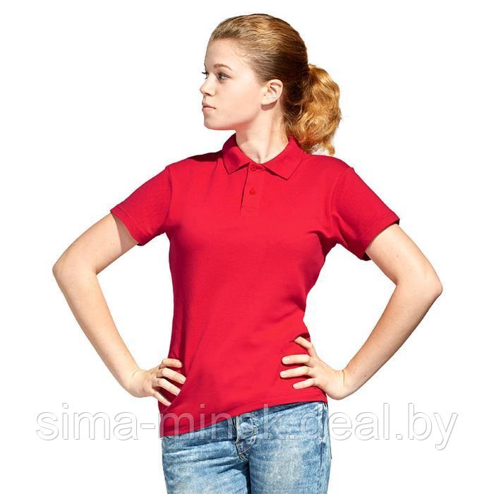 Рубашка поло унисекс, размер L, цвет красный - фото 1 - id-p176288799