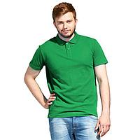 Рубашка поло унисекс, размер XXL, цвет зелёный