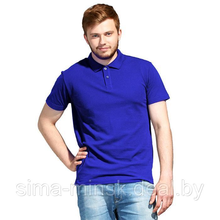 Рубашка поло унисекс, размер M, цвет синий - фото 1 - id-p176288839