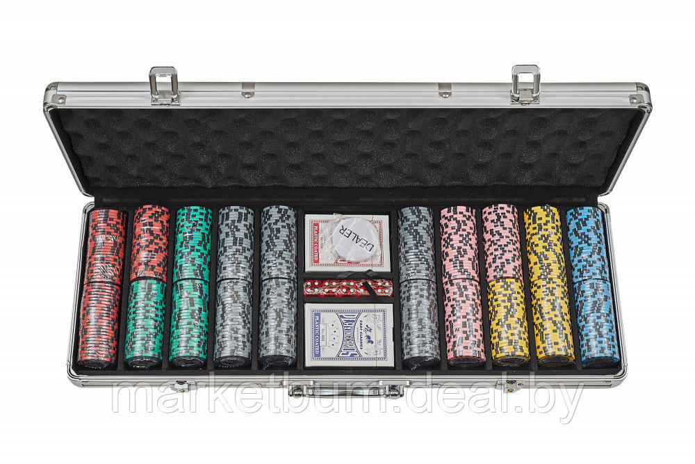 Набор для покера Black Crown на 500 фишек - фото 2 - id-p176296394