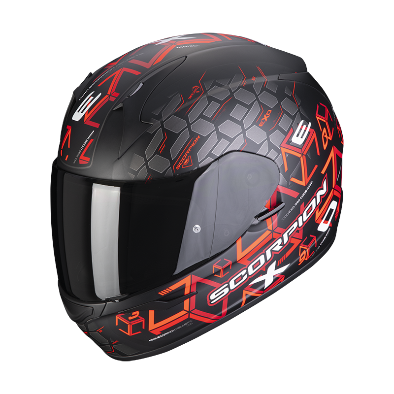Шлем SCORPIONEXO EXO-390 CUBE Matt Black-Red XS (53-54)