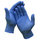 Перчатки нитриловые S голубые 100пар/200шт Nitrylex Mercator Medical PF protect, фото 2