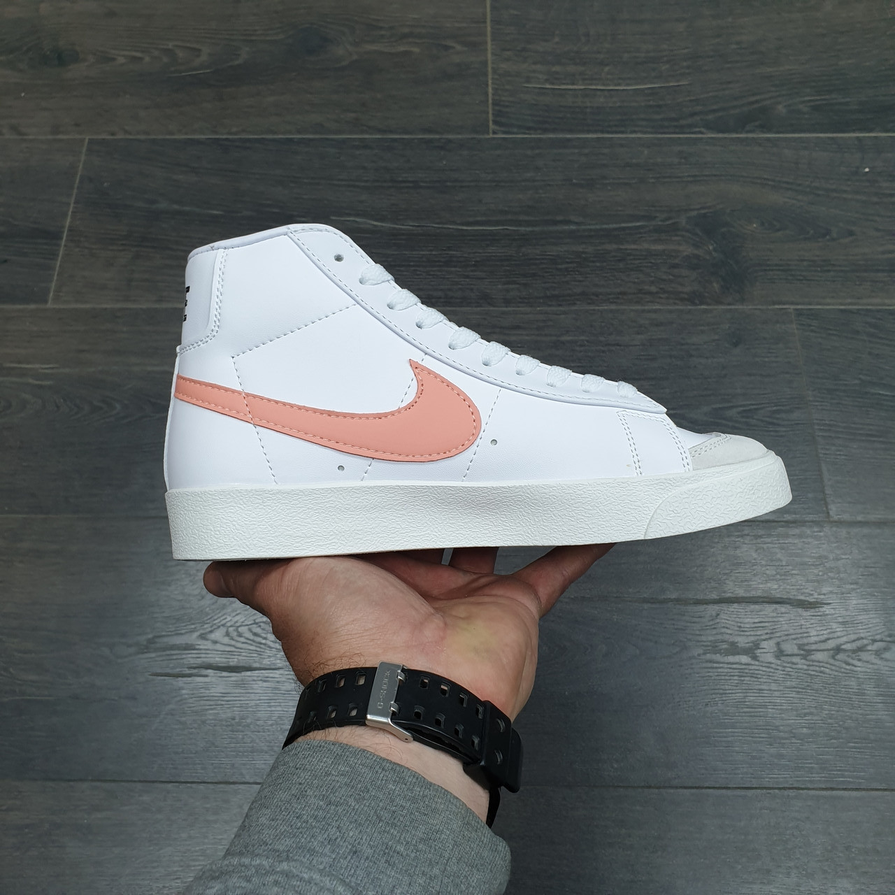Кроссовки Nike Blazer Mid '77 White Orange - фото 2 - id-p176216714