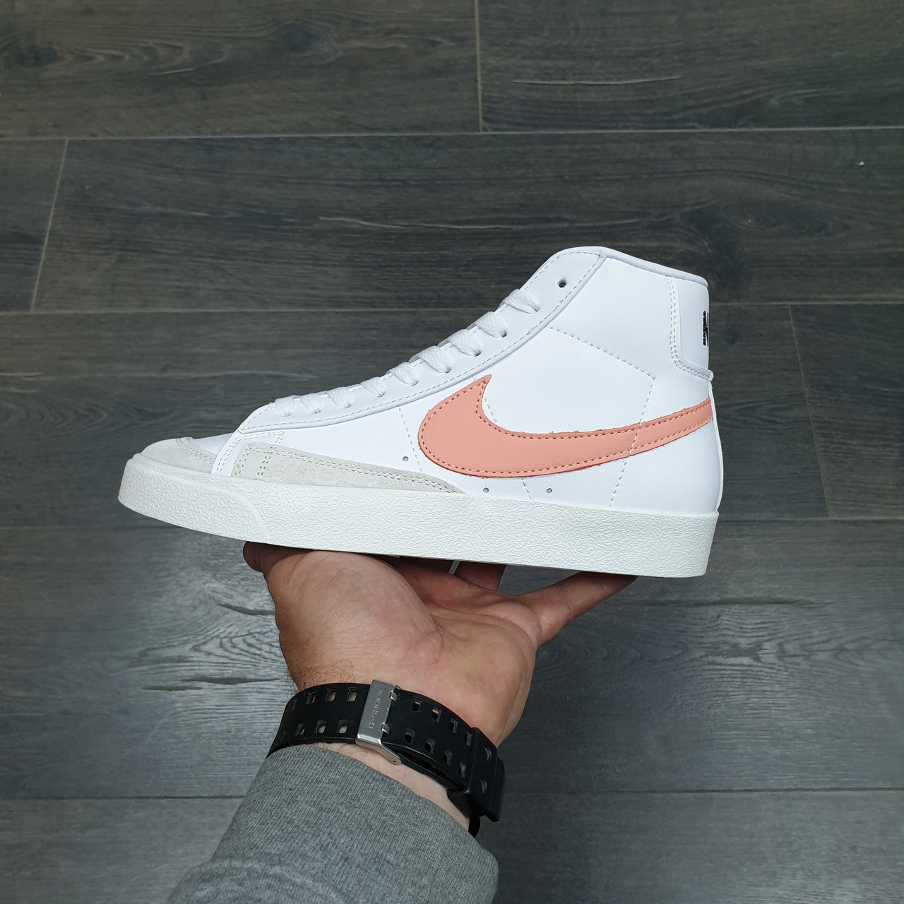 Кроссовки Nike Blazer Mid '77 White Orange 39 - фото 1 - id-p176216717