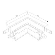 85092/00 Коннектор угловой для встраиваемого шинопровода Slim Magnetic