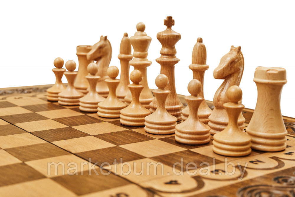 Шахматы + нарды резные "Аида" 50, Mkhitaryan - фото 2 - id-p176313614