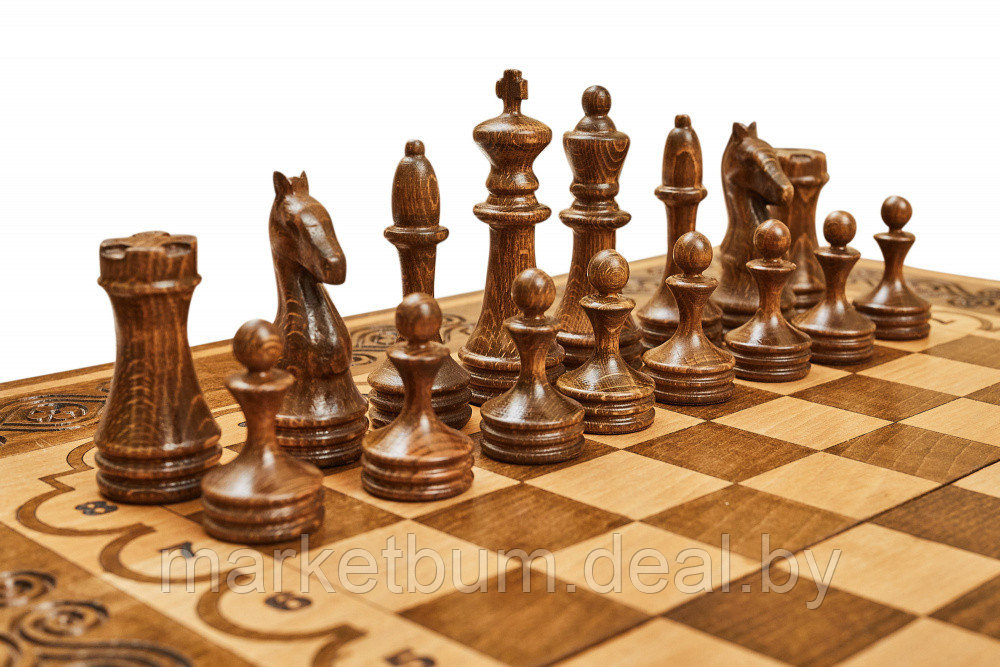 Шахматы + нарды резные "Аида" 50, Mkhitaryan - фото 3 - id-p176313614