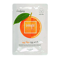 Маска для лица тканевая очищающая Orange Purifying Facial Mask (Kwailnara), 20мл