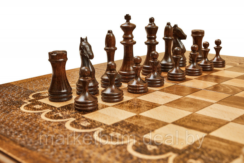 Шахматы + нарды резные 1 60, Mkhitaryan - фото 4 - id-p176315835
