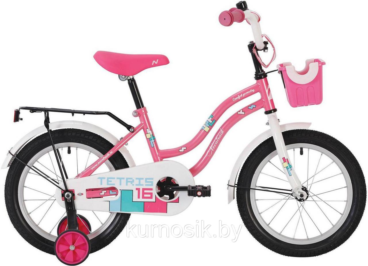 Детский велосипед Novatrack Tetris 16" розовый