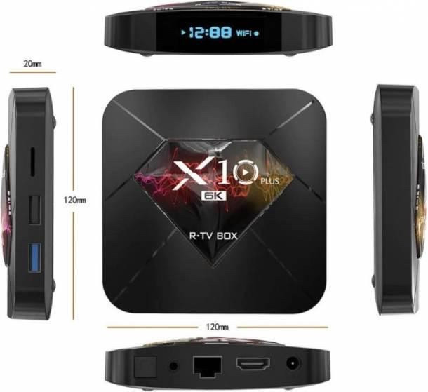 Смарт ТВ приставка X10 Plus 4/64Гб Android Tv Box - фото 6 - id-p170517730