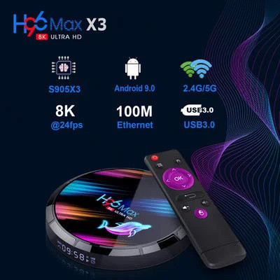 Смарт ТВ приставка H96 Max X3 4/64Гб Android Tv Box - фото 3 - id-p168442240