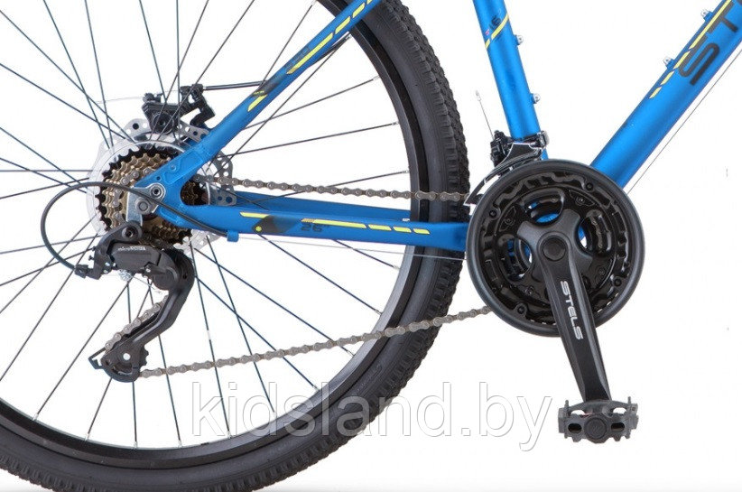 Велосипед Stels Navigator 590 Md 26" (синий/салатовый) - фото 5 - id-p176325249