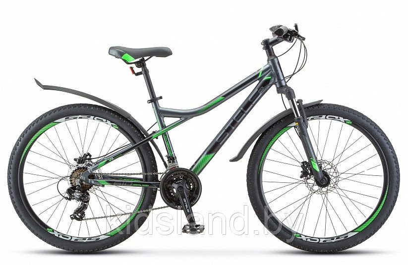 Велосипед Stels Navigator 610 D 26" (Антрацитовый/зеленый)