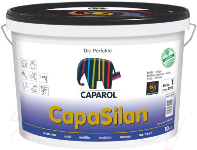 Краска Caparol Capasilan E.L.F. База 1, 10 л - фото 1 - id-p176338062