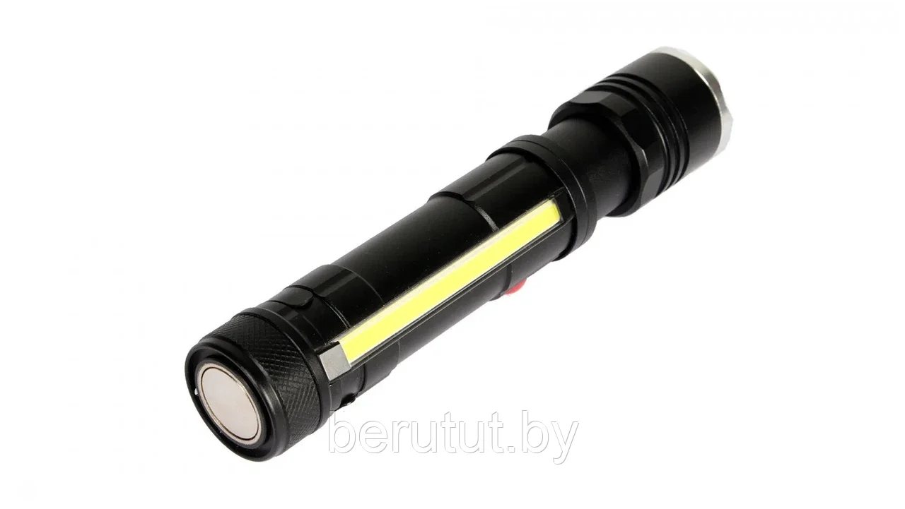 Ручной светодиодный аккумуляторный фонарь, Яркий луч, LED фонарик с системой фокусировки луча - фото 3 - id-p176338486