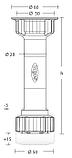 Опора мебельная 280R270 H150мм 280R27015SF, фото 3