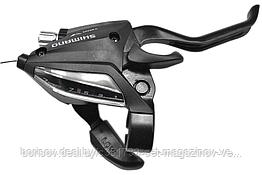 Шифтер / Тормозная ручка Shimano Tourney, EF500, правый, 7скоростей, черный