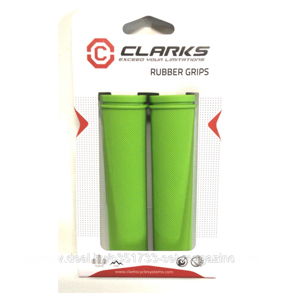 Грипсы CLARK`S С98-130, резина, 130 мм, зеленый
