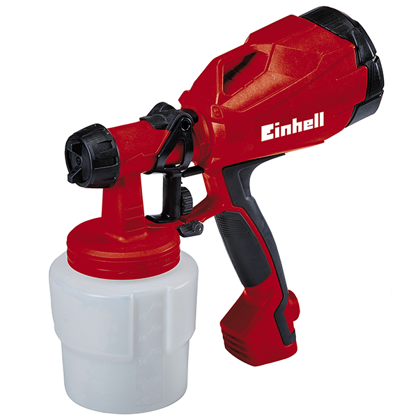 Краскопульт электрический Einhell TC-SY 400 P (400W, H.V.L.P, сопло Ø2, 2.5, 0.5 л/мин, бачок 0,8 л, вес 1,3)