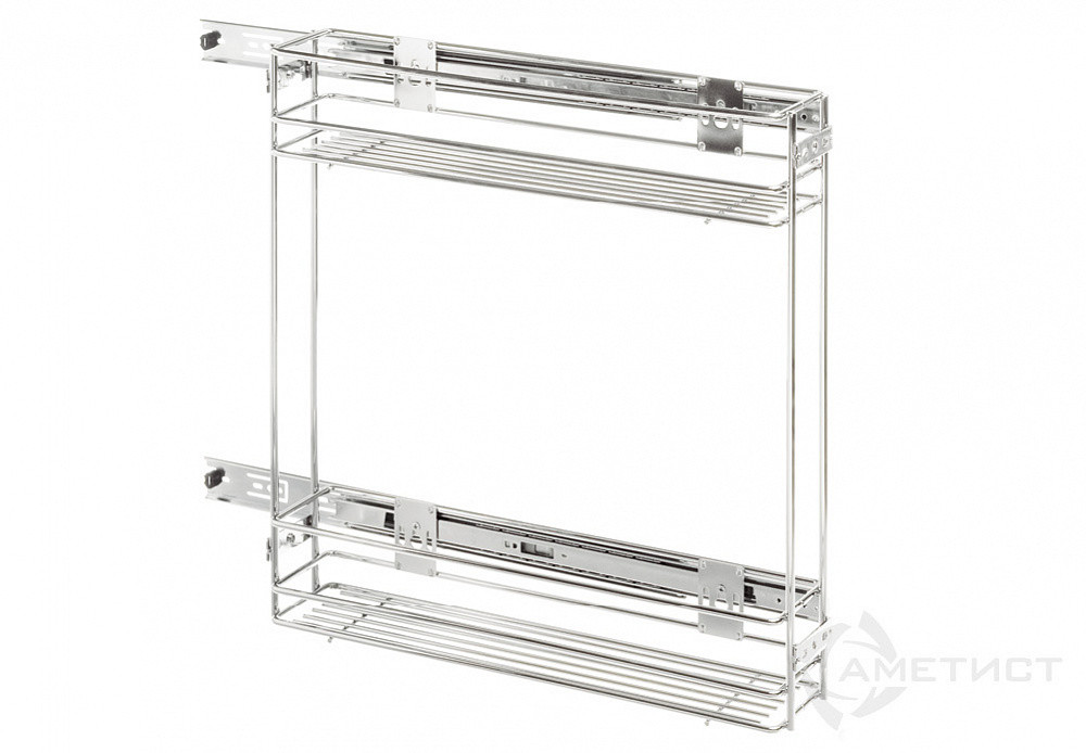 Корзина бутылочница VIBO, 150мм, правая, доводчик, полное выдвижение Blum