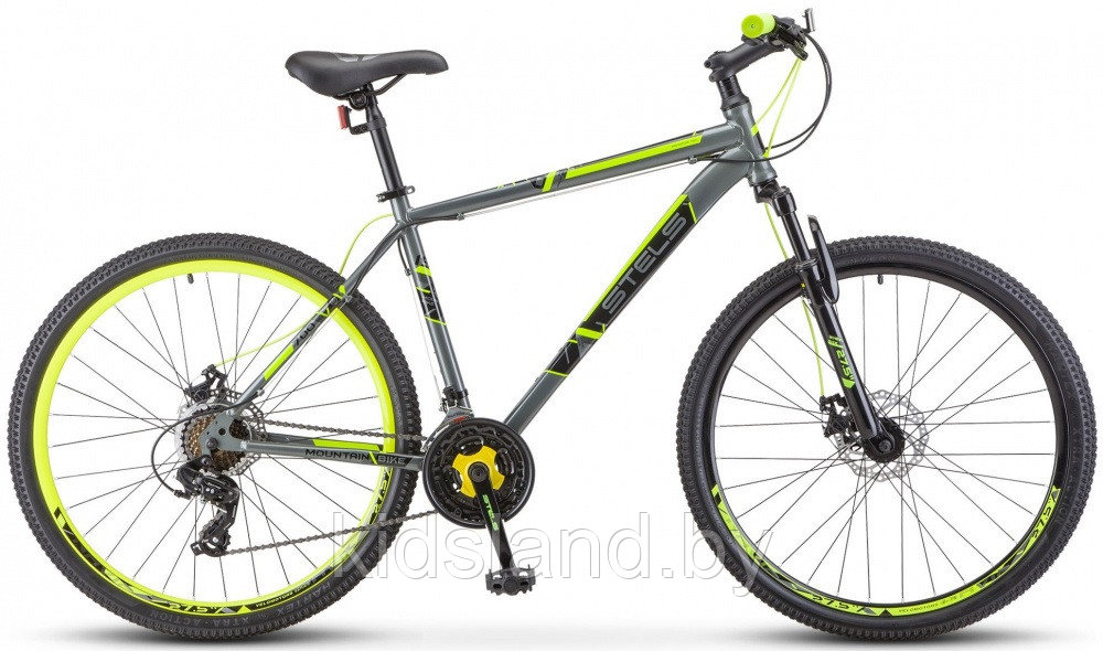 Велосипед Stels Navigator 700 Md 27.5" (серый/желтый) - фото 1 - id-p176348491