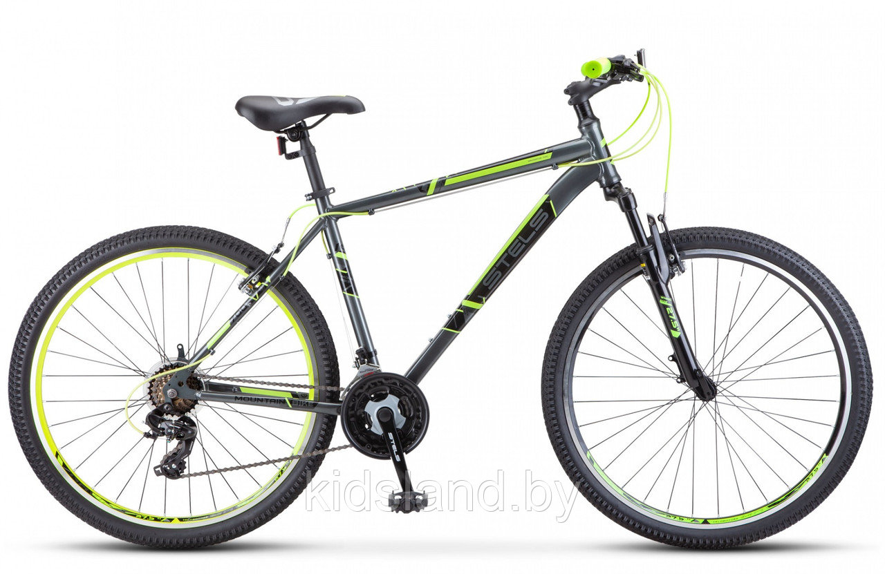 Велосипед Stels Navigator 700 V 27.5" (серый/желтый) - фото 1 - id-p176348622