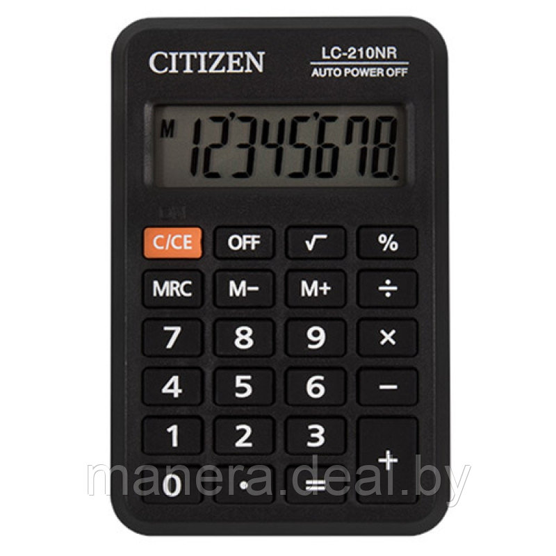 Калькулятор карманный 8р. LC-210 NR Citizen