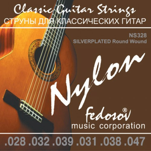 Fedosov NS128 Brass Round Wound Комплект струн для классической гитары, нейлон/латунь, 28-47 - фото 1 - id-p173084182
