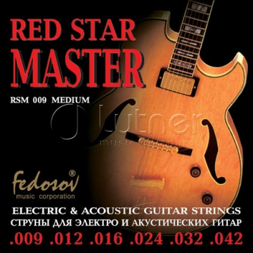 Fedosov RSM009 Red Star Master Medium Комплект струн для электрогитары, нерж. сплав, 9-42