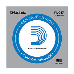 D`Addario PL009 Plain Steel Отдельная струна без обмотки, сталь, 0.009"