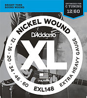 D`Addario EXL148 XL NICKEL WOUND Струны для электрогитары Extra Heavy 12-60