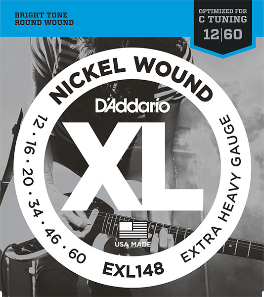 D`Addario EXL148 XL NICKEL WOUND Струны для электрогитары Extra Heavy 12-60 - фото 1 - id-p173084099