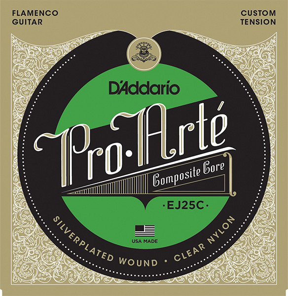 D'Addario EJ25C Pro-Arte Composite Комплект струн для гитары фламенко, прозрачный нейлон