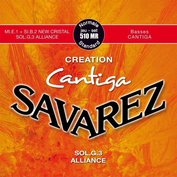Savarez 510MR Creation Cantiga Комплект струн для классической гитары, норм.натяжение, посеребр