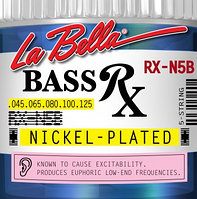 La Bella RX-N5B RX Nickel Комплект струн для 5-струнной бас-гитары, никелированные, 45-125